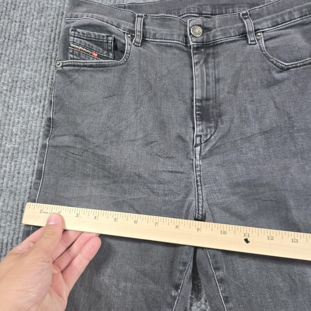 Diesel D-Roisin-High Jeans Mens 31x30 Gray Super-Skinny Charcoal Wash Stretch - Picture 11 of 16